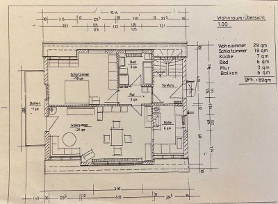 2-Zimmer-Wohnung mit Einbauküche in Augsburg