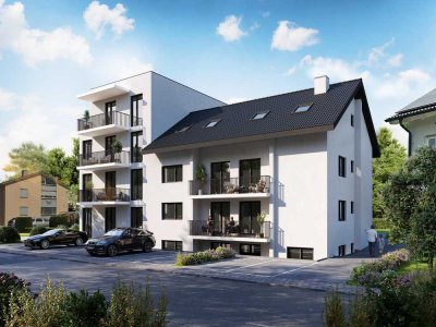 Erstbezug: Helle Neubau-Wohnung inklusive Balkon mit Abendsonne im 1. OG (WG4)