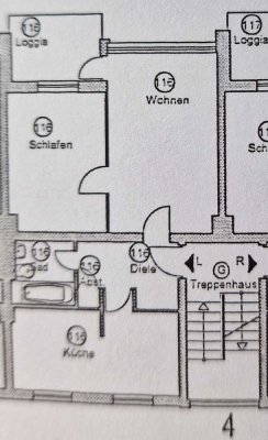 Geräumige helle 2-Zimmer-Wohnung mit Balkon zur Miete in Tischbeinstraße, Hannover
