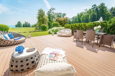 Exklusives Kleinod mit wunderschönem Seeblick und Garten in den Schloss Velden Residenzen