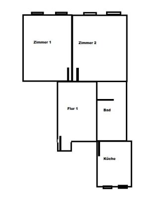 Helle 2-Zimmer Wohnung im 2. OG in Düsseldorf Altstadt