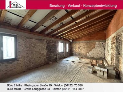 Maisonette-Wohnung zum Selbstausbau im Loftstil in super Wohnlage der Mainzer Neustadt
