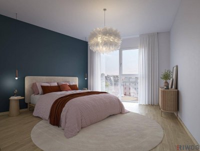 ERSTBEZUG | DG-Wohnung ohne Schrägen | 3-Zimmer | Loggia | Fernwärme | Fassadenbegrünung | TG-Stellplatz optional | Nachhaltiges Wohnbauprojekt