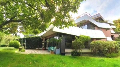 Exklusive Gartenwohnung mit Panoramablick auf das Siebengebirge