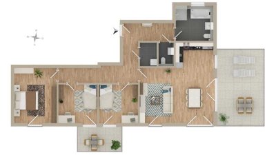 Wohnen auf höchstem Niveau–großzügiges Penthouse mit sonniger Dachterrasse
