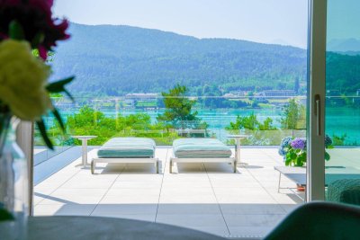 WÖRTHERSEE-TRAUM Die perfekte Seewohnung mit Wörtherseeblick - Seezugang - Outdoorpool - Fitness &amp; Sauna