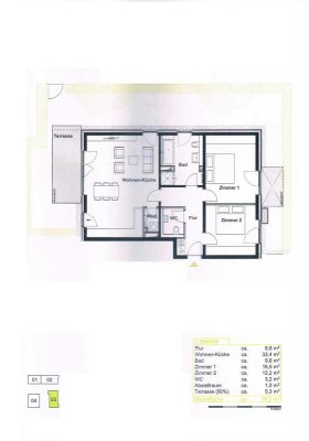 3-Zimmer Wohnung mit Terrasse und Stellplatz in Norderstedt