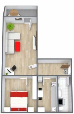 2-Raum-Wohnung am Waldrand