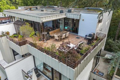 Penthouse mit ca. 47 m² großer Dachterrasse 
in Iserbrook