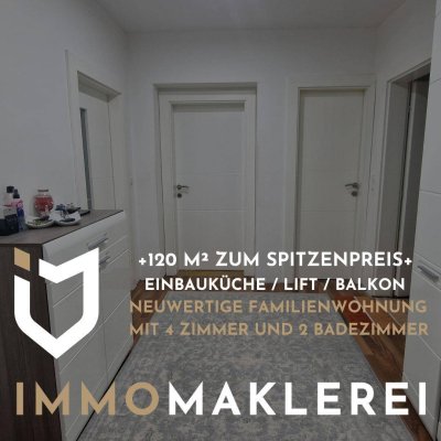 • 4 ZIMMER / LIFT / WINTERGARTEN -NEUWERTIGE FAMILIENWOHNUNG MIT ZENTRALLAGE ZUM SPITZENPREIS !