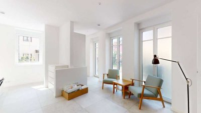 Voll möbliert: Kernsaniertes 1-Zi-Apartment im EG (NR.02), Ettlingen-Altstadt
