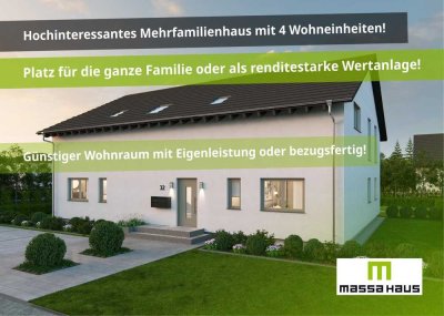 �️� Neubau Mehrparteienhaus mit 4 WE � Platz für die ganze Familie oder lukratives Anlageobjekt!