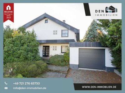 Einfamilienhaus mit 211m², Loggia, Garten Richtung Sonnenuntergang und Sanierungsbedarf in Hagenbach