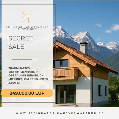 Traumhaftes Einfamilienhaus in Oberau mit Bergblick mit einem QM Preis unter 3.500 €!!