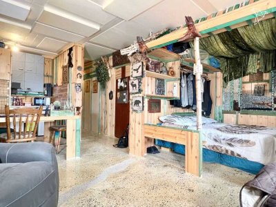 KAPITALANLAGE IN HATTERSHEIM-SÜD �  Einzigartige 1-Zimmer Wohnung in rustikalem Stil!