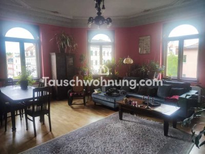 Tauschwohnung: 6 Raum Altbau mit Balkon im Waldstrassenviertel