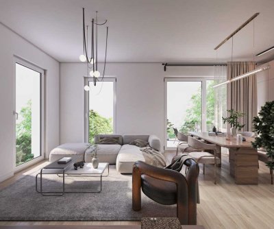 2-Zimmer-Wohnung mit Sonnenbalkon Neubau - Erstbezug