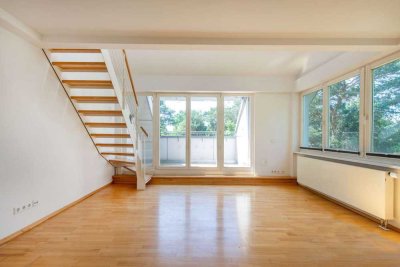 Lichtdurchflutete Maisonettewohnung mit Terrasse in bester Lage