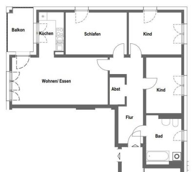 4 Zimmer Herzobase - Wohnberechtigungsschein EK-Stufe 2 unabdingbar!