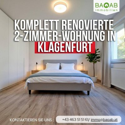 Hochwertig sanierte 2-3 Zimmer-Wohnung mit Balkon &amp; Lift in Toplage Klagenfurt