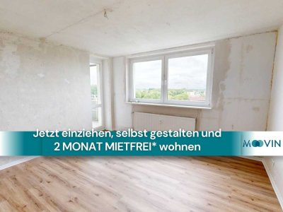 Schöne 2-Zimmer-Wohnung mit BALKON und tollem Ausblick