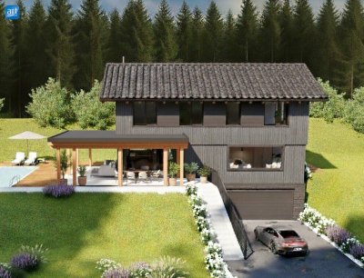 Traumhaftes Massivholz Einfamilienhaus Projekt in Hof - absolute Alleinlage