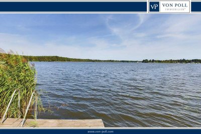 Traumhafte Seeliegenschaft mit ca. 28 Wasserfront am Schweriner See - Insellage mit Bootssteg