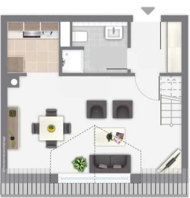 Charmante Maisonettewohnung im Herzen von Kissing