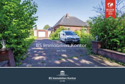 *RESERVIERT* Groß Midlum! Gepflegter, renovierter Bungalow mit Terrasse, Garage und großer Gartenanl