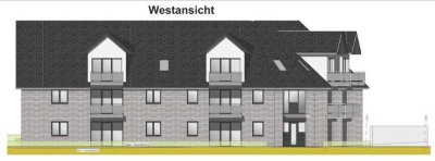 Neubau! Dachgeschoss-Wohnung mit Balkon, Tiefgarage und Aufzug in Rhade_A2530