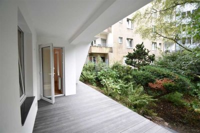 OBK - Terrasse mit Blick ins Grüne! Sanierte 2-Zi-Whg im Souterrain