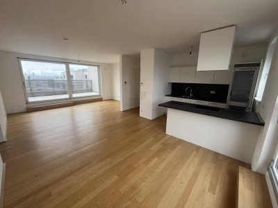 5 IN 22: Drei-Zimmer-Wohnung mit ca. 53 m² Terrasse inkl Gym &amp; Sauna - 1220 Wien zur Miete