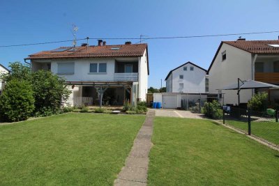 Charmante Doppelhaushälfte mit gepflegtem Garten und  Garage  - Nersingen-Leibi