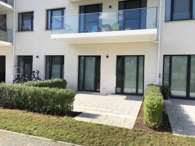 1 Raum Wohnung mit seeseitiger Terrasse in Prora