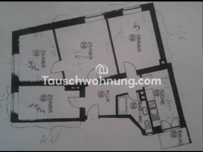 Tauschwohnung: Altbauwohnung in der Wiehre