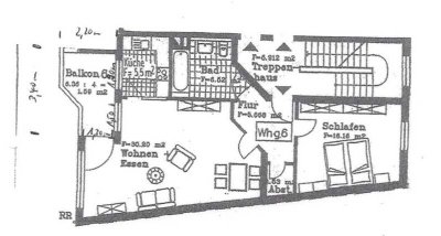 2-Zimmer Wohnung mit Balkon, Stellplatz und EBK im 2. Obergeschoss in zentraler Lage in Meckenheim