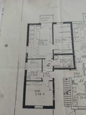 Sehr schöne gepflegte 3 ZKB-Wohnung, Balkon, Stellplatz in Burglengenfeld zu vermieten, TOP-Zustand