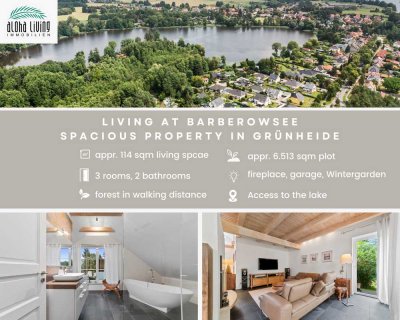 Unrivalled view: Exclusive lakeside site with 4,495 sqm and detached house in Grünheide