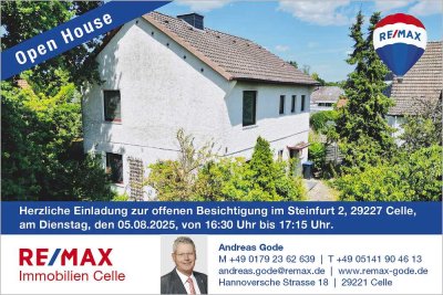 Startklar für die Modernisierung:  Einfamilienhaus Voll unterkellert und entkernt. (AG-6504)
