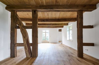 Hier trifft Fachwerk auf modernste Sanierung