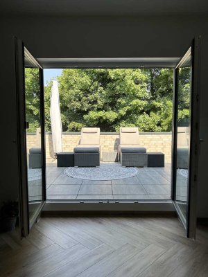 Moderne 3-Zimmer Dachgeschosswohnung mit Dachterrasse und Penthouse-Flair in Moormerland