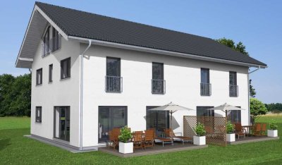 Waldrandlage! Zwei KFN 40 Öko Neubau-Doppelhaushälften im beliebten OT Steigenberg