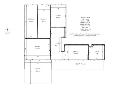 Großzügige 4-Zimmer Wohnung mit Terrasse in Schenefeld