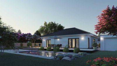 Leben auf einer Ebene: Bungalow „Nizza“ mit großzügigem Grundstück in Moosthenning