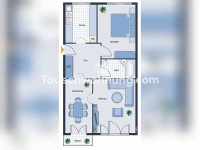 Tauschwohnung: 2,5 Zimmerwohnung gegen Größer