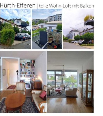 Hürth-Efferen, außergewöhnliche Wohn-Loft mit Balkon