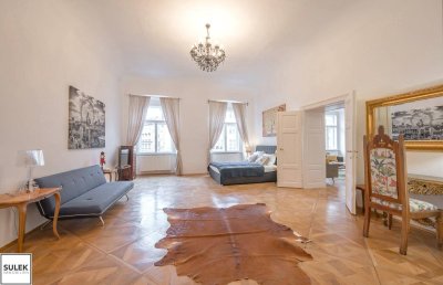 Altbauwohnung am Graben - alles auf einer Ebene (möbliert oder unmöbliert)