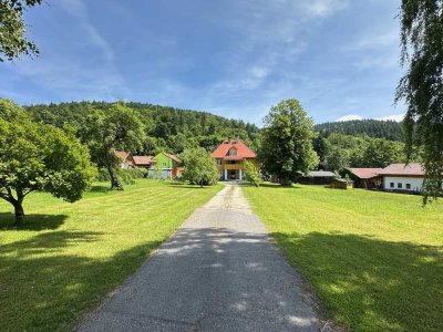 Nh. St. Englmar: Herrenhaus zum Renovieren m. 3.000 m2 Grund + Gartenhaus-idyllische Waldrandlage!