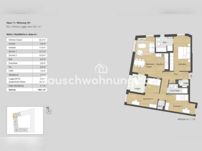 Tauschwohnung: 4 Zimmer Whg in Mitte Altona