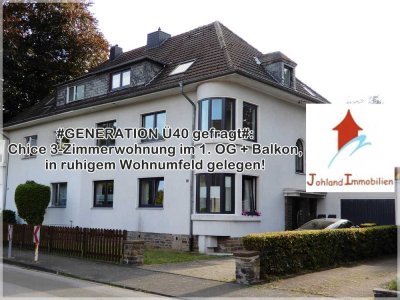 #GENERATION Ü40 gefragt#: Chice 3-Zimmerwohnung im 1. OG + Balkon, in ruhigem Wohnumfeld gelegen!